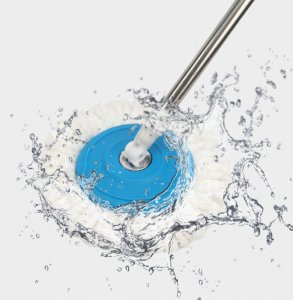 MAGICZNY MOP Obrotowy +2 WKŁADY WIADRO WYCISKACZ 5