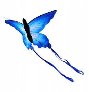 ITIMPORT LATAWIEC XXL Motyl NIEBIESKI Świecący LED 150cm 2