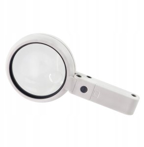 Lupa SZKŁO POWIĘKSZAJĄCE 8x LED Stojak ZASILANIE USB/Baterie 11x LAMPKA 7