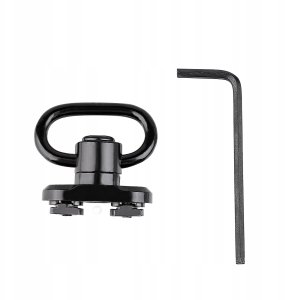 Montaż ZAWIESZENIA do SZYNY M-LOK QD Uchwyt OBROTOWY ADAPTER AR15 + KLUCZ 4