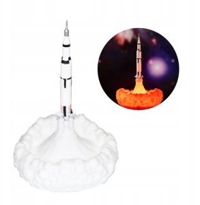 Lampa RAKIETA USA KOSMICZNA 800mAh USB dla DZIECI Lampka Nocna do SYPIALNI 1