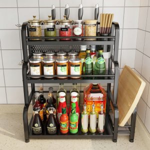 ITIMPORT KUCHENNY STOJĄCY Organizer SZAFKA STALOWA 3poziomy 9
