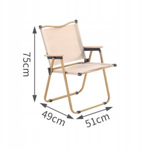 Krzesło OGRODOWE KEMPINGOWE Wędkarskie TURYSTYCZNE Plażowe Składane LEŻAK 2