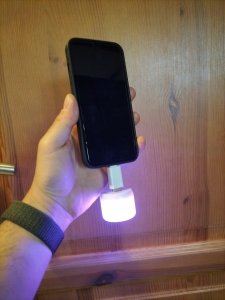 LAMPKA LED RGB Tęczowa Lightning iPhone iOS TABLET 8