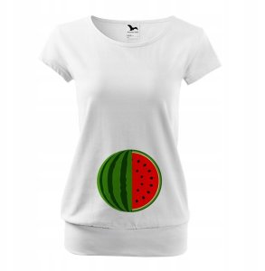 BLUZKA Koszulka Ciążowa ARBUZ rozmiar S dla Mamy 3