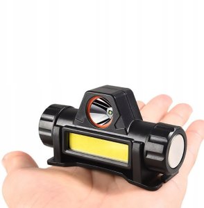 CZOŁÓWKA LED Magnes USB Akumulator MOCNA XPE COB 2