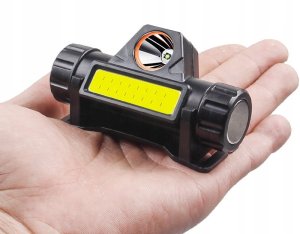 CZOŁÓWKA LED Magnes USB Akumulator MOCNA XPE COB 7