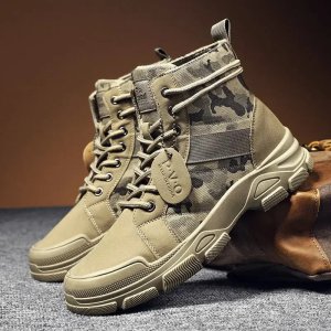 ITIMPORT Buty TREKKINGOWE TAKTYCZNE WOJSKOWE MILITARNE Wodoodporne TRAPERY Moro R42 12