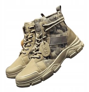 ITIMPORT Buty TREKKINGOWE TAKTYCZNE WOJSKOWE MILITARNE Wodoodporne TRAPERY Moro R42 2