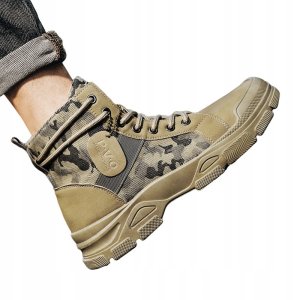 ITIMPORT Buty TREKKINGOWE TAKTYCZNE WOJSKOWE MILITARNE Wodoodporne TRAPERY Moro R42 4