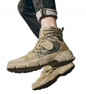 ITIMPORT Buty TREKKINGOWE TAKTYCZNE WOJSKOWE MILITARNE Wodoodporne TRAPERY Moro R42 5
