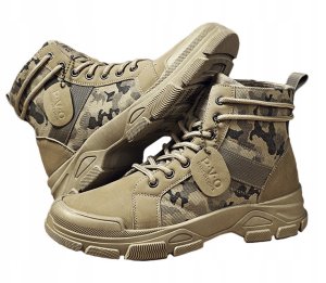 Buty TREKKINGOWE TAKTYCZNE WOJSKOWE MILITARNE Wodoodporne TRAPERY Moro R44 3