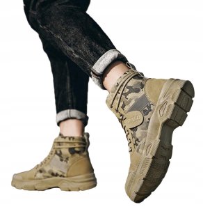 Buty TREKKINGOWE TAKTYCZNE WOJSKOWE MILITARNE Wodoodporne TRAPERY Moro R44 6