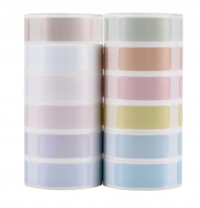 .NIIMBOT Naklejki Termiczne 12 sztuk KOLOROWE 12*30 4