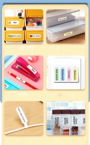 .NIIMBOT Naklejki Termiczne 12 sztuk KOLOROWE 12*30 5