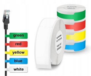 .NIIMBOT Naklejki Termiczne DO KABLI 12,5*109 65szt 4