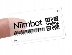.NIIMBOT Naklejki do B18 14*30mm 205x TRANSPARENTNE 1