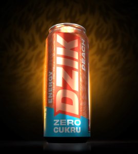 Napój Dzik Energy Peach Zero Kalorii 500ml 1