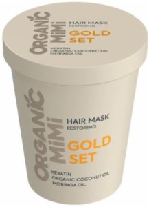 Organic Mimi Maska do włosów zniszczonych Gold Set 200ml 1