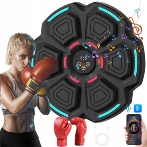 Tarcza Bokserska Muzyczna Trenażer Bokserski Bluetooth Dla Dzieci Rękawice 1