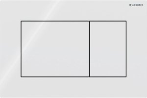 115.660.11.1 / GEBERIT / SIGMA01 / PRZYCISK URUCHAMIAJĄCY PRZEDNI BIAŁY-ALPIN PROSTOKĄTNY / 1