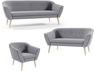 Zestaw Skandynawski , komplet wypoczynkowy DIANA 3+2+1 sawana 05 4