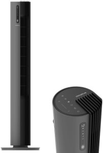 Climative Pure Air Plasma wentylator kolumnowy z jonizacją plazmową 450m3h silnik DC 30W 12 prędkości cichy 32dB oscylacja 90 stopni do domu i biura 1