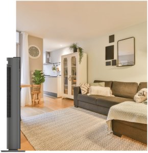 Climative Pure Air Plasma wentylator kolumnowy z jonizacją plazmową 450m3h silnik DC 30W 12 prędkości cichy 32dB oscylacja 90 stopni do domu i biura 3