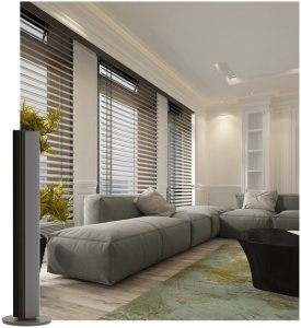 Climative Pure Air Plasma wentylator kolumnowy z jonizacją plazmową 450m3h silnik DC 30W 12 prędkości cichy 32dB oscylacja 90 stopni do domu i biura 4