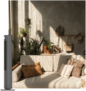 Climative Pure Air Plasma wentylator kolumnowy z jonizacją plazmową 450m3h silnik DC 30W 12 prędkości cichy 32dB oscylacja 90 stopni do domu i biura 7