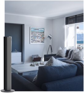 Climative Pure Air Plasma wentylator kolumnowy z jonizacją plazmową 450m3h silnik DC 30W 12 prędkości cichy 32dB oscylacja 90 stopni do domu i biura 8