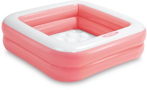 Dmuchany basenik dla dzieci 86x86x25 cm INTEX 57100 pastelowo różowy 1