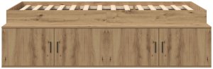 vidaXL Łóżko z miejscem do przechowywania Dąb rzemieślniczy 80x200 cm 6
