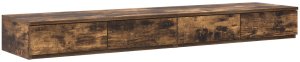 vidaXL Rama łóżka Brązowa Drewno inżynieryjne 135,5 x 190 x 31,5 cm 7