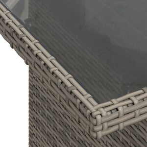 vidaXL Zestaw 6-częściowy sof ogrodowych z poduszkami szary rattan 8