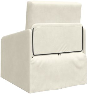 vidaXL Sofa łóżko 2-w-1 Kremowa 65x80x83 cm aksamitu 7