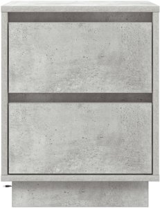 vidaXL Szafki nocne z taśmami LED 2 szt. Szary beton 39x34.5x50 cm 8