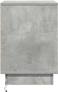 vidaXL Szafki nocne z taśmami LED 2 szt. Szary beton 39x34.5x50 cm 9