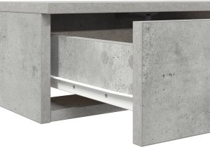 vidaXL Stolik nocny Szary beton 9