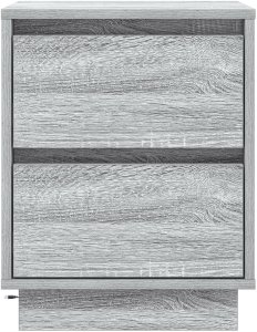 vidaXL Szafka nocna z LED-ami Szary Sonoma 39x34,5x50 cm 6