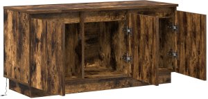 vidaXL Szafka RTV Wędzony Dąb 100 x 38 x 49 cm Materiał drewnopochodny 5