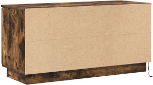 vidaXL Szafka RTV Wędzony Dąb 100 x 38 x 49 cm Materiał drewnopochodny 8