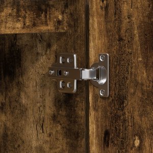 vidaXL Szafka RTV Wędzony Dąb 100 x 38 x 49 cm Materiał drewnopochodny 10