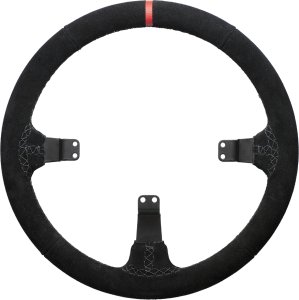 Asetek SimSports Lenkradkranz, gewölbt, 340 mm - schwarz, wildleder 1