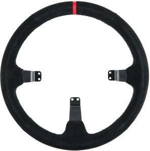 Asetek SimSports Lenkradkranz, gewölbt, 340 mm - schwarz, wildleder 3