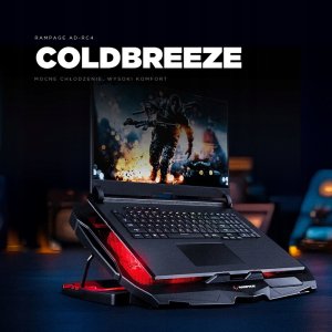 Podstawka chłodząca Rampage AD-RC4 12,1-15,6" regulowana czarna 7