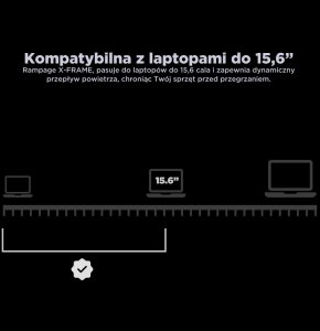 Podstawka chłodząca Rampage AD-RX34 12,1-17" regulowana czarna 7
