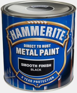 Hammerite Glat Sort - Mængde: 2.5 L 1