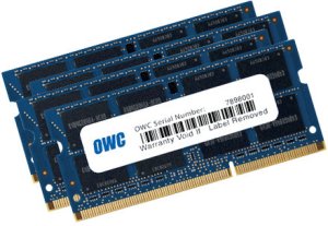 OWC 4x 8GB, 1600MHz, DDR3L, PC12800, 32 GB, 4 x 8 GB, DDR3, 1600 MHz, 204-pin SO-DIMM, Blue 1