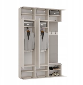 Garderoba HAGA III 2Sz1W KASZMIR 2x Szafa + Wieszak 2